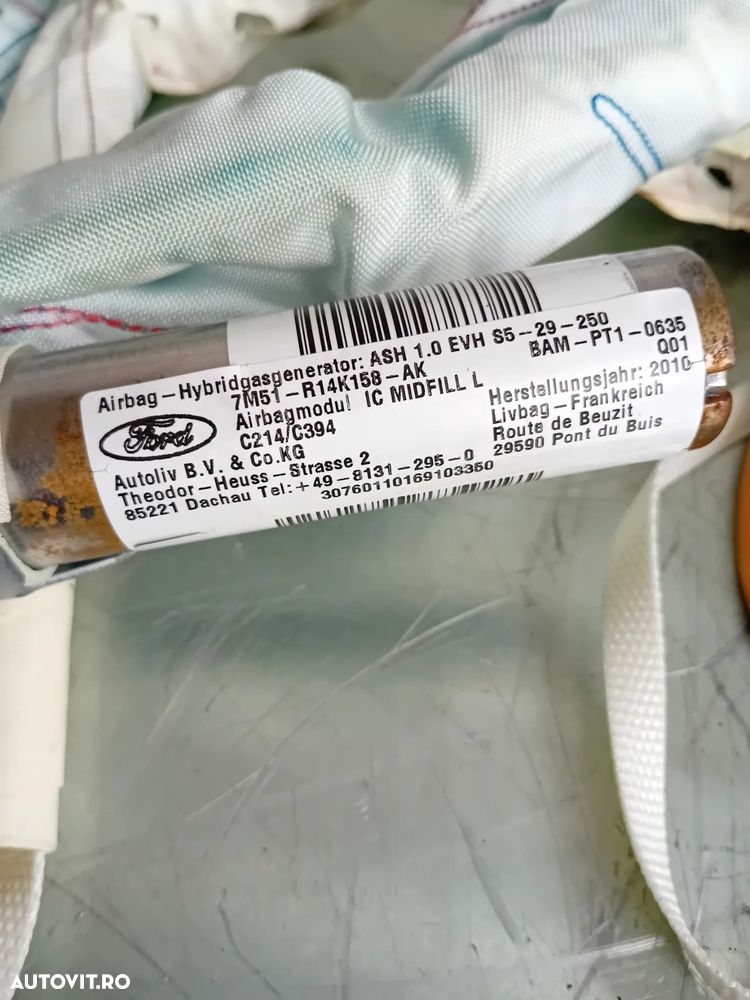 Airbag Lateral Cortina Stanga Dreapta Ford Kuga 1 I An 2008-2013 - 7