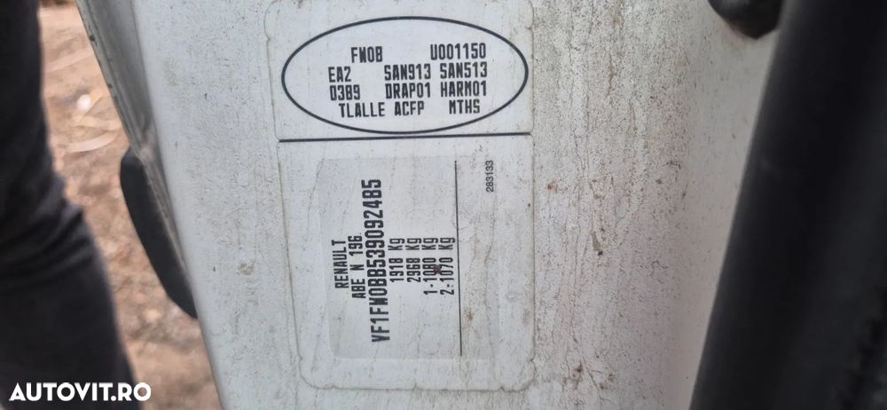 Motor fara anexe Renault Megane 3 1.9 dci diesel cod F9Q870 - 6