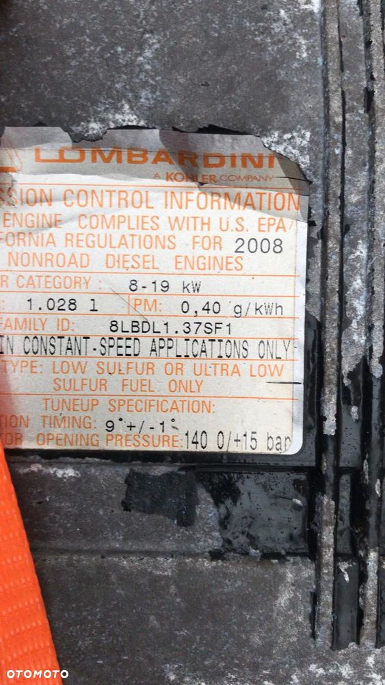 SILNIK LOMBARDINI LDW 1003 19,5 kW cena netto 8536 zł - 6