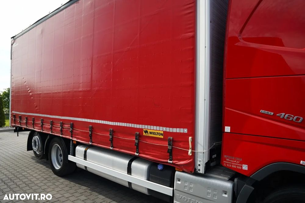 Volvo FH 460 / FIRANKA 7,4 M / I-SAVE / I-PARK COOL / OŚ PODNOSZONA / SKRĘTNA /  / PLANDEKA ZBROJONA - 13