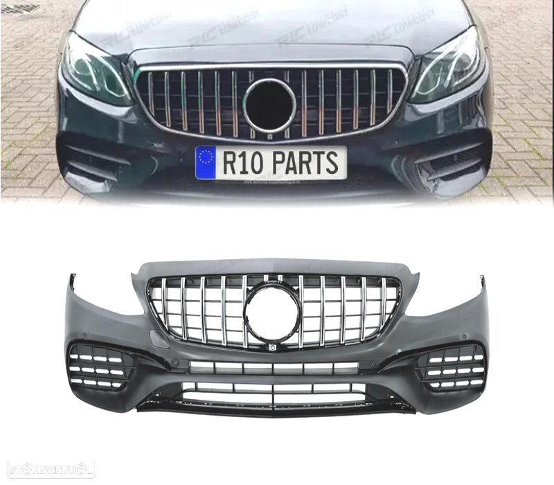 PARA-CHOQUES FRONTAL MERCEDES W213 C238 16-18 LOOK E63 AMG PDC - 1