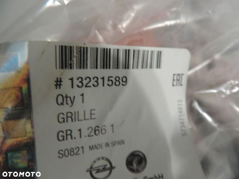 KRATKA ZDERZAKA PRZÓD OPEL CORSA D 13231589 NOWA ORYGINAŁ - 2