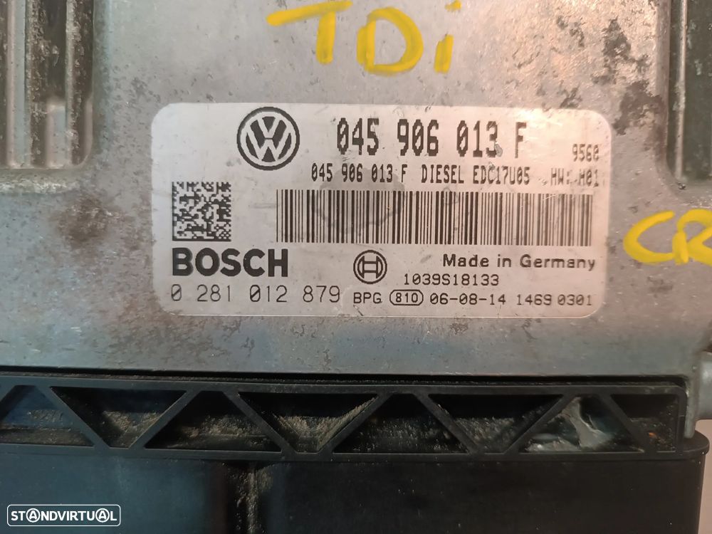UNIDADE / CENTRALINA DO MOTOR VOLKSWAGEN POLO IV 9N 1.4TDI 0281012879 045906013F - 3