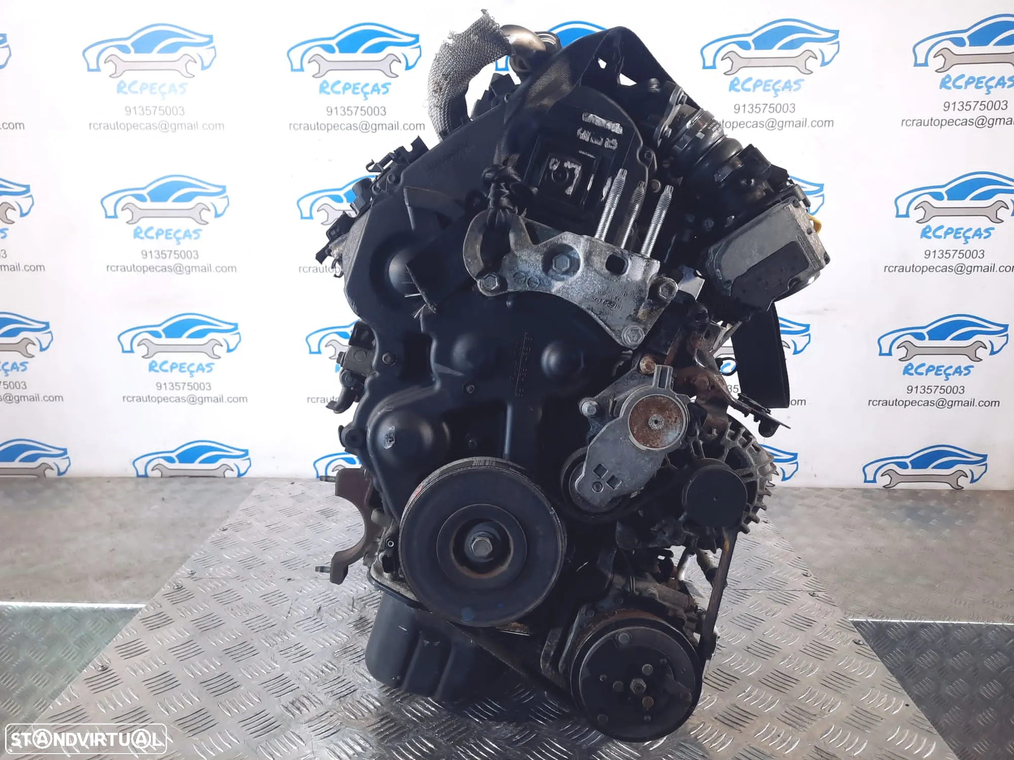 MOTOR COMPLETO 1.6 TDCI 16V 90CV HHJE FORD FIESTA VI 6 MK6 MOTOR ARRANQUE ALTERNADOR BIMASSA COMPRESSOR EMBRAIAGEM BOMBA DIRECAO INJETORES - 5