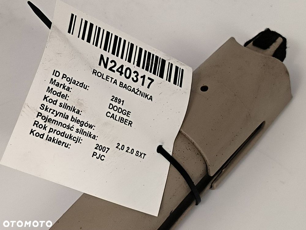ROLETA BAGAŻNIKA DODGE CALIBER - 2