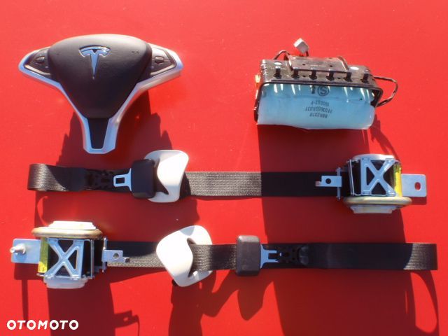 TESLA S X PODUSZKA AIRBAG KURTYNA DACHOWA AIR BAG DESKA KONSOLA PODUSZKI PASY PAS - 6