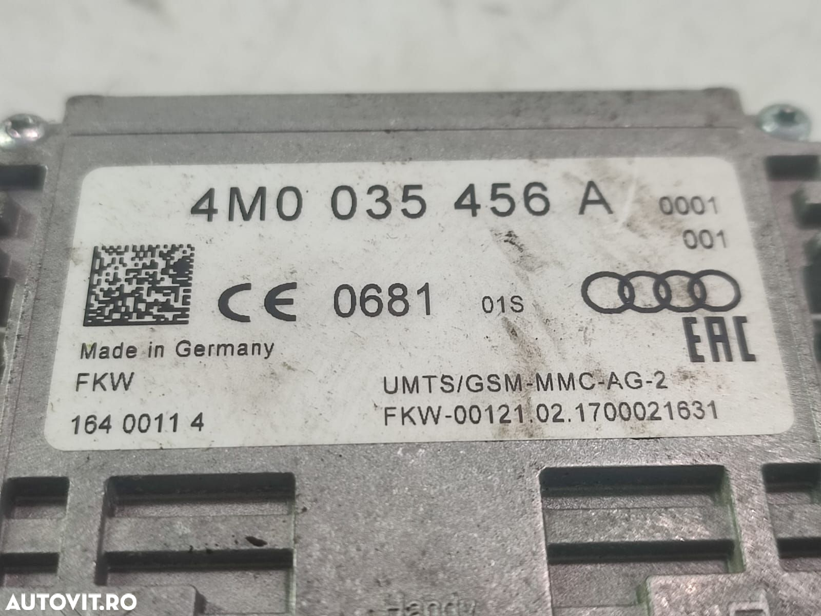 Modul antena 4M0035456A Skoda Octavia 3 [facelift] [2017 - 2020] - 2
