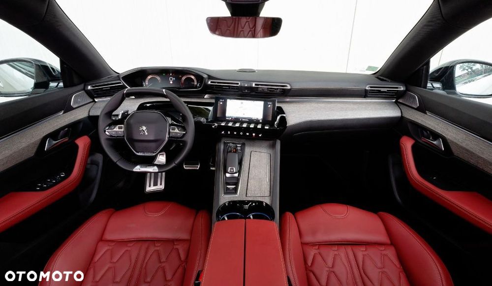 PEUGEOT 508 DESKA KONSOLA KOKPIT PULPIT PÓŁKA PARAPET AIRBAG PODUSZKI PASY PAS szyta skóra nić Raz2 - 1