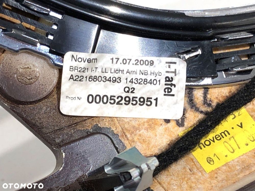 LISTWY DEKOR  MERCEDES-BENZ KLASA S (W221) 2005 - 2013 S 400 Hybrid 220 kW [299 KM] Hybryda silnik - 9