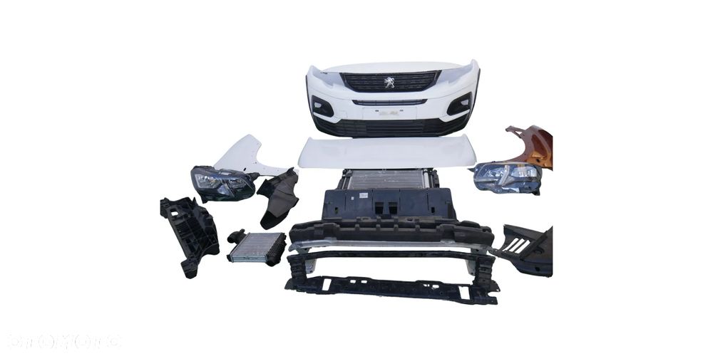 PEUGEOT RIFTER PRZÓD MASKA BŁOTNIKI LAMPY PAS PRZEDNI CHŁODNICE BELKI ZDERZAK - 1