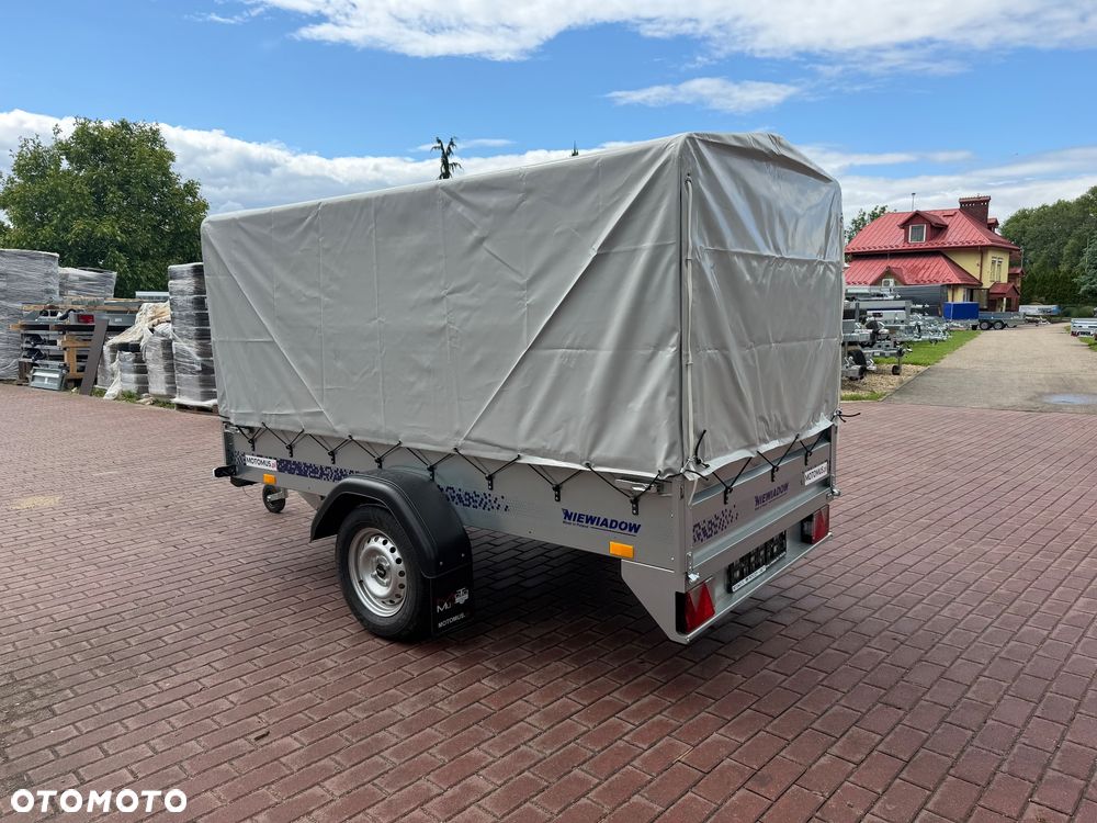 Niewiadów Przyczepa Niewiadów N426U 260x138x35cm z plandeką 1 oś 750kg burty boczne 2mm  MOTOMUS dostawa pod dom - 7