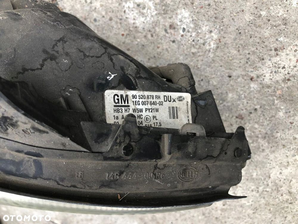 OPEL ASTRA G LAMPA LAMPY PRZÓD LEWA PRAWA ORYGINAL CENA ZA 2 SZTUKI - 4