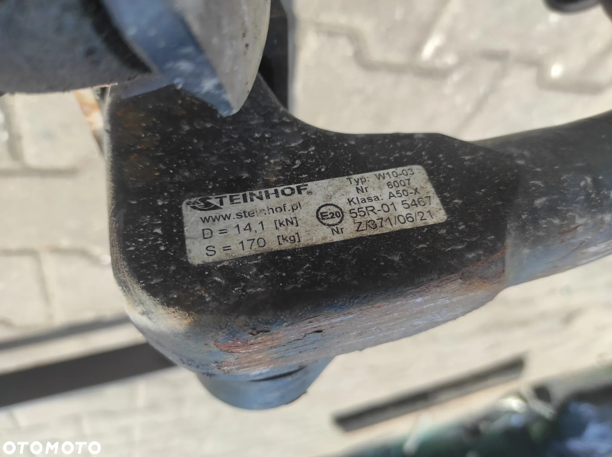 HAK HOLOWNICZY VW PASSAT B6 KOMBI ODPINANY KLUCZYK TEINHOF KOMPLETNY Z WYSYŁKA !!! - 6