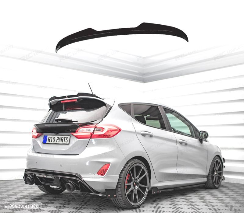 AILERON SPOILER FORD FIESTA MK7 17-23 PRETO BRILHANTE - 1
