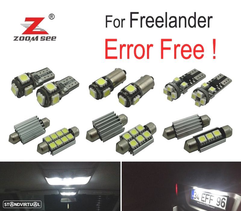 KIT COMPLETO 21 LAMPADAS LED INTERIOR PARA LAND ROVER FREELANDER 01-06 - 1
