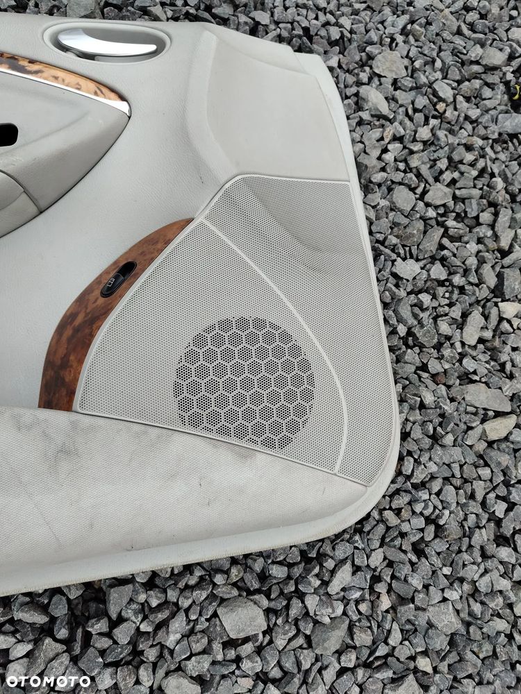 MERCEDES W209 CLK CABRIO Boczek Tapicerka Lewy Przód Przedni Szara Skóra - 9