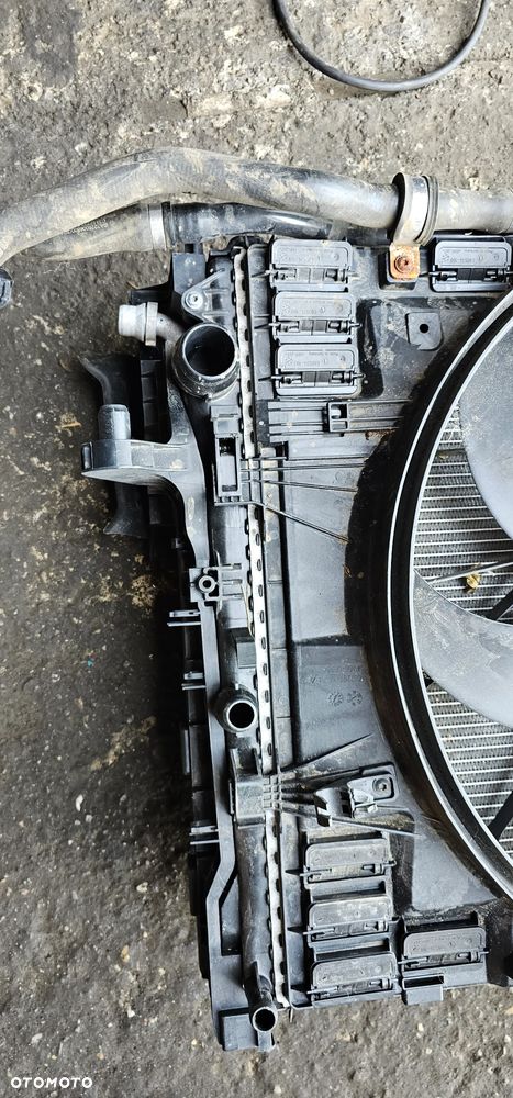 Chłodnica wody klimatyzacji komplet wentylator komplet chłodnic Mercedes S Klasa W222 A0999061901 - 7