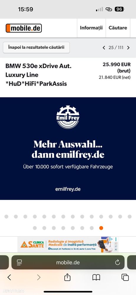 BMW Seria 5 530e xDrive AT PHEV - 40
