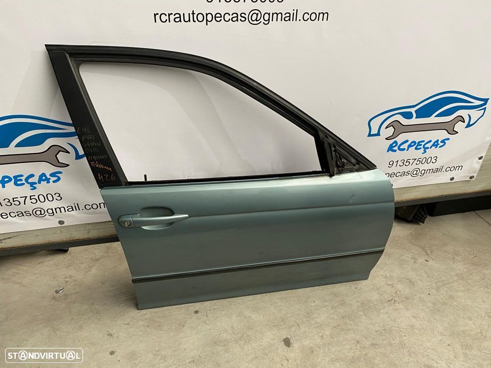 PORTA FRENTE FRONTAL DIREITA BMW SERIE 3 E46 FECHO ELEVADOR MOTOR PUXADOR VIDRO - 3