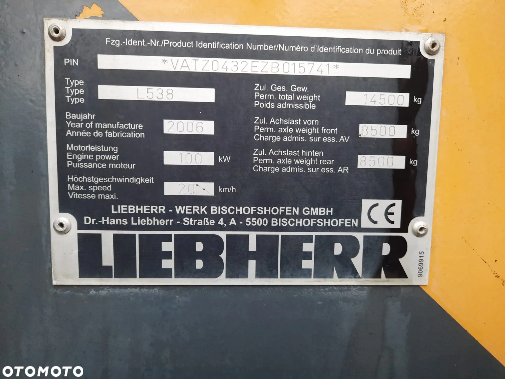 Liebherr 538 (2006r) 550 554 L 542 - 2