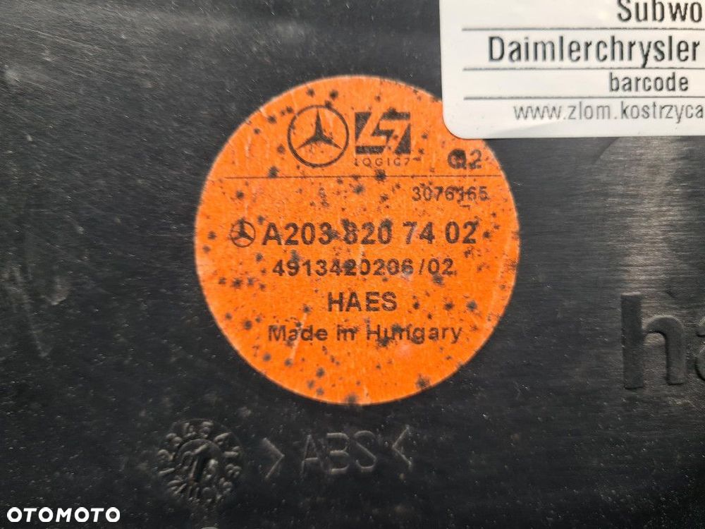 MERCEDES W203 LIFT KOMBI SUBWOOFER A2038207402 - 2