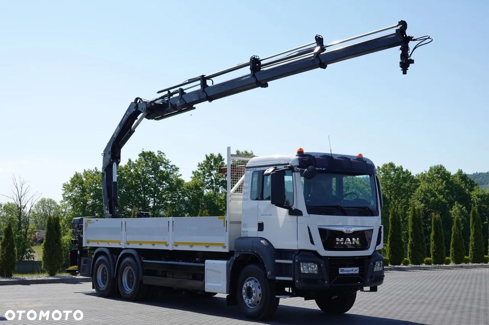 MAN TGS 26.400 / 6x4 / SKRZYNIOWY - 6,5M / HDS HIAB 188 4 x wysów 13 Metrów / EURO 6 / OPONY 100 % / 2016 ROK / STEROWANIE RADIOWE / ROTATOR - 4