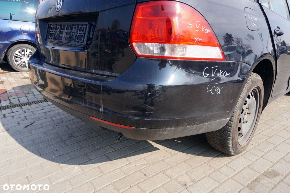 ZDERZAK TYLNY GOLF V KOMBI LC9X  CZARNY VOLKSWAGEN 2003-2009 - 2