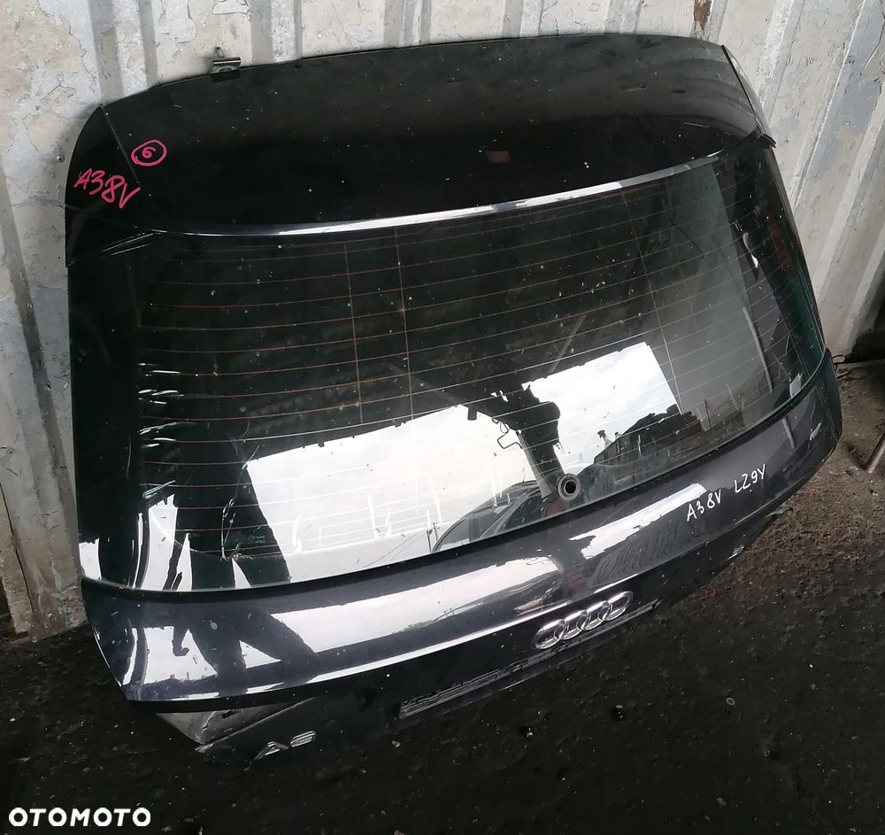AUDI A3 8V 14r 3D HB KLAPA BAGAŻNIKA SZYBA TYŁ GOŁA LZ9Y - 2