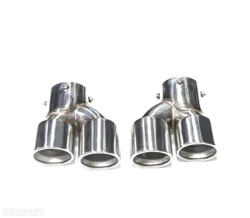 PONTEIRAS DE ESCAPE BMW G20 20-22 LOOK M CROMADO - 2