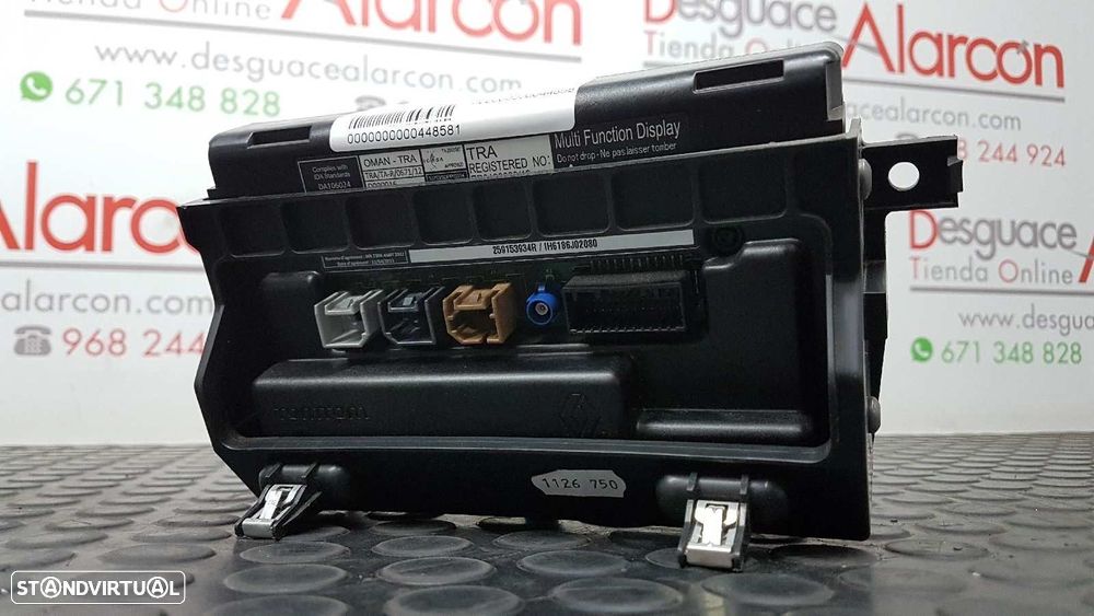 TELA/ECRÃ MULTIFUNÇÕES RENAULT KANGOO FURGóN COMPACT PROFESSIONAL - 4