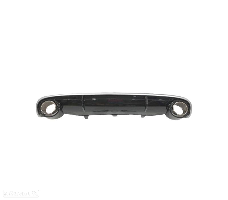 DIFUSOR AUDI A7 12-15 LOOK RS7 + PONTEIRAS DE ESCAPE PRETO BRILHANTE - 3