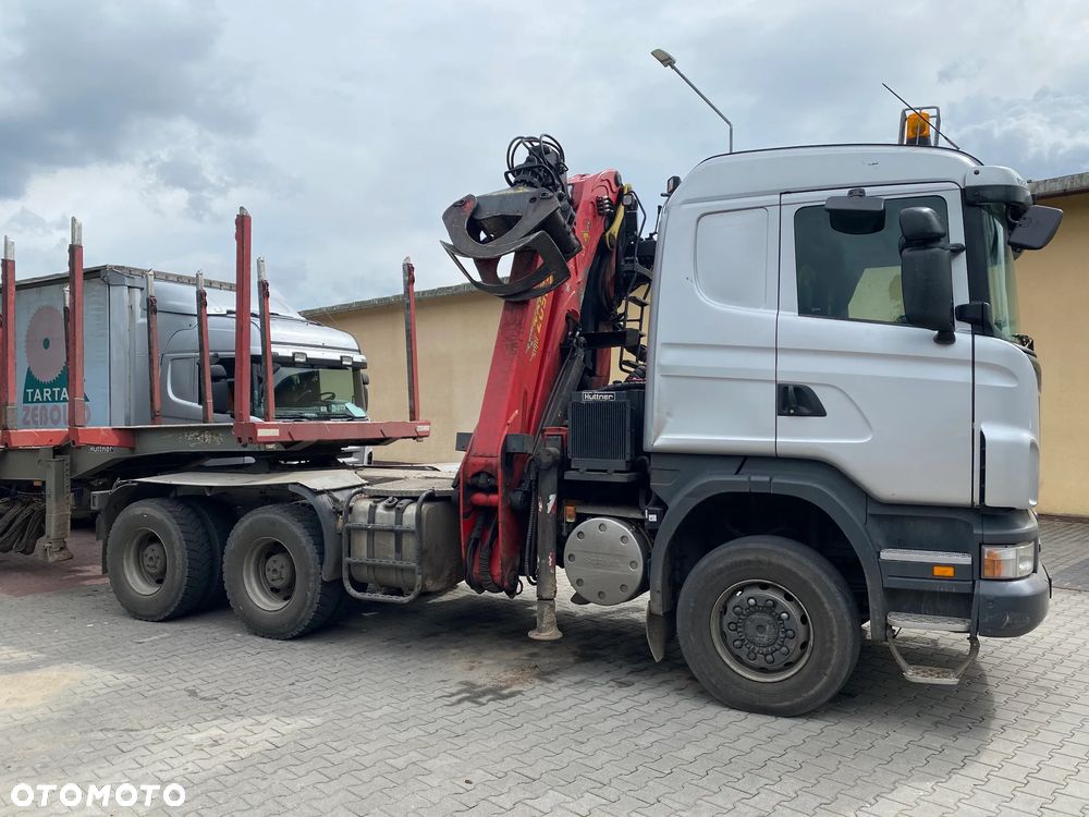 Scania R480 + HDS Epsilon Palfinger + naczepa dłużycowa - 5