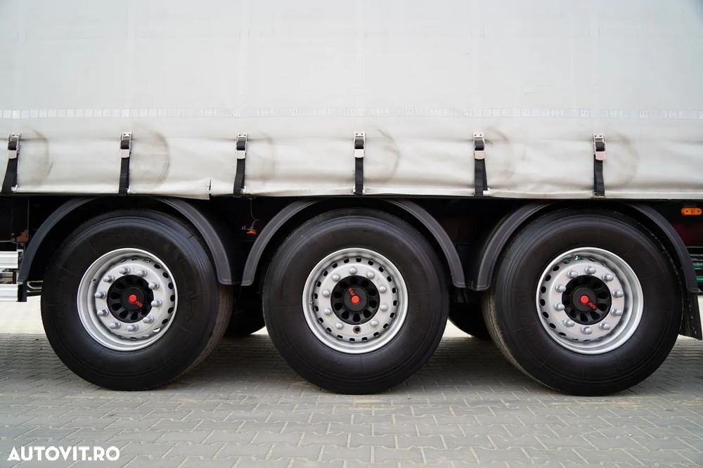 LeciTrailer CORTINĂ / STANDARD / PODEA PUTERNICĂ / AXĂ RIDICATĂ / ANVELOPE 100% / AXE - 28