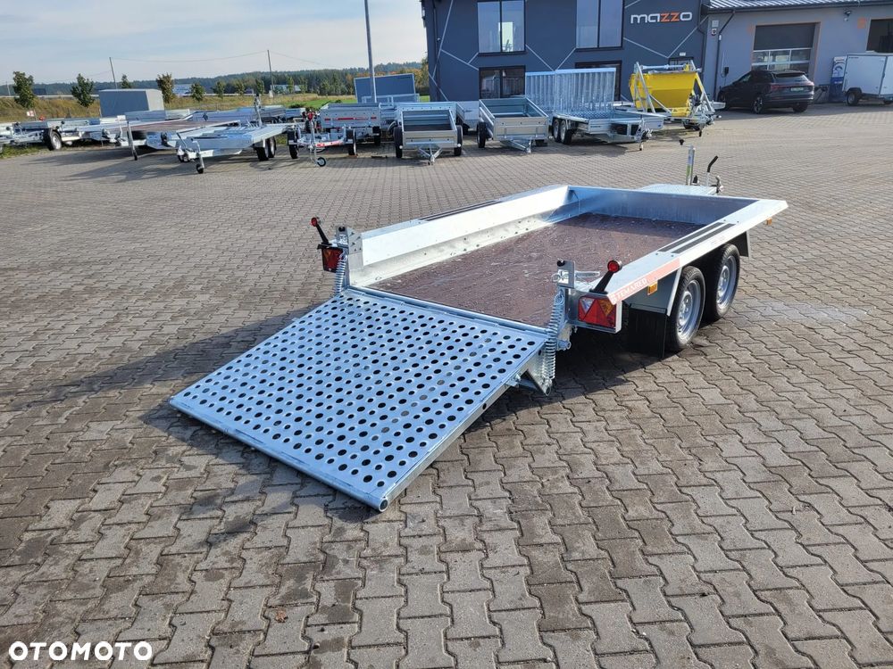 TEMARED Dostawa przyczepa koparkowa, budowlanka, pod sprzęt budowlany 300x150cm DMC2700kg Z TRAPEM - 3