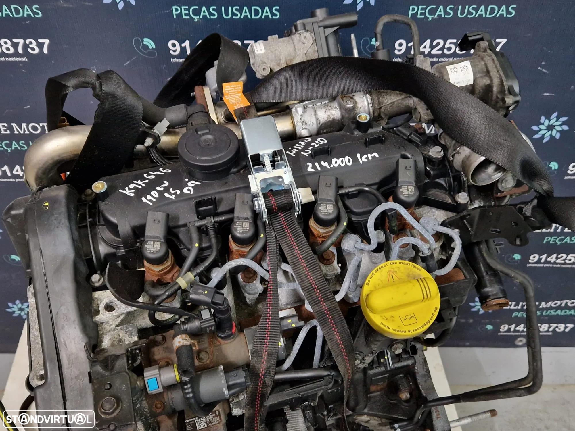 Motor usado K9K646 NISSAN NV200 1.5 DCI 110CV KADJAR QASHQAI SCENIC CAPTUR 95CV - 3