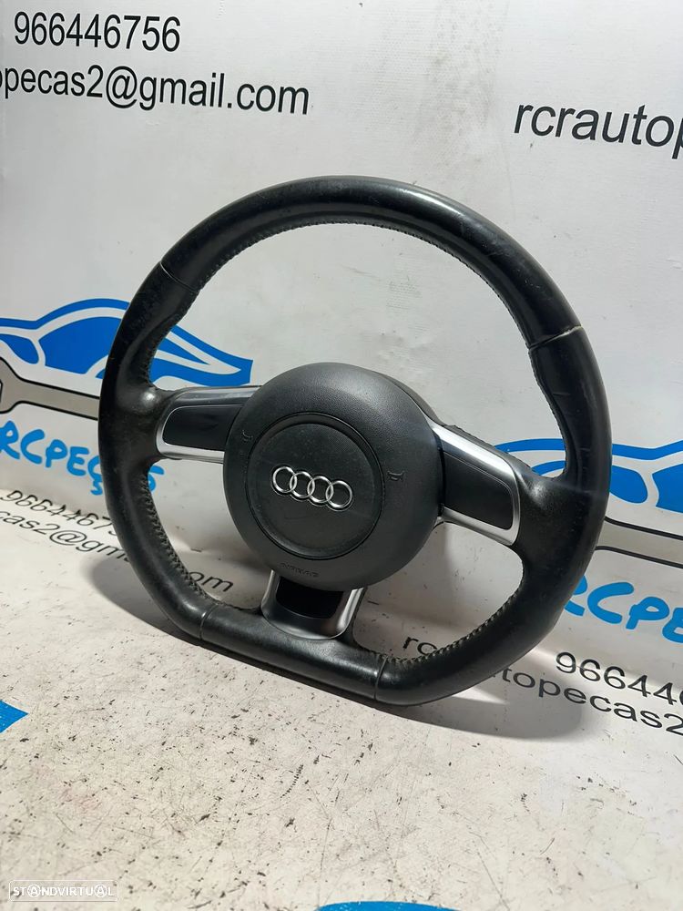 .Volante Pele Flat Bottom Audi TT 8J 2006 - 2014 - 3