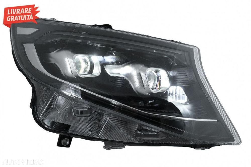 Faruri Full LED Mercedes V-Class W447 (2014-2023) Negru - 5