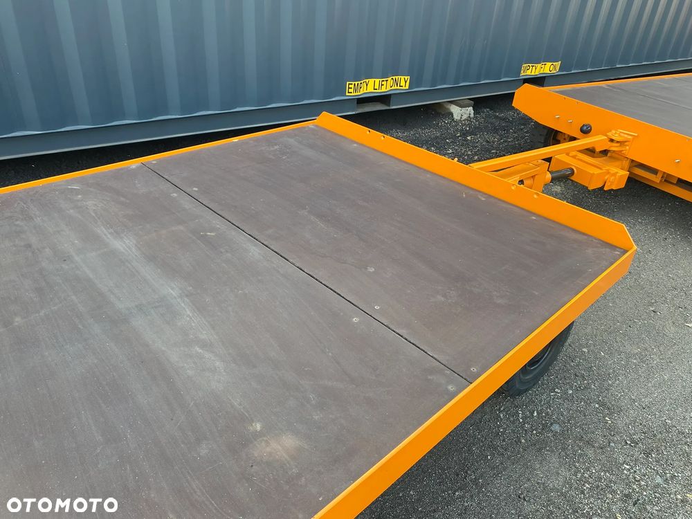 Ackermann KAMPA niemiecka przyczepa przemysłowa udźwig 5 ton 190x550cm dach + plandeka firanka, jak NOWA pociąg transportowy z 2 przyczep - 24
