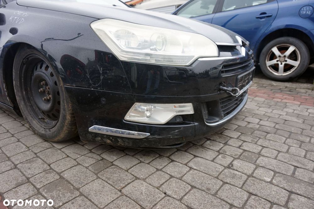 MASKA ZDERZAK BŁOTNIKI LAMPY C5 III X7 KTVD XENON SPRYSKI EU CITROEN 2008-2017 CZARNY PRZÓD KOMPLETNY - 11
