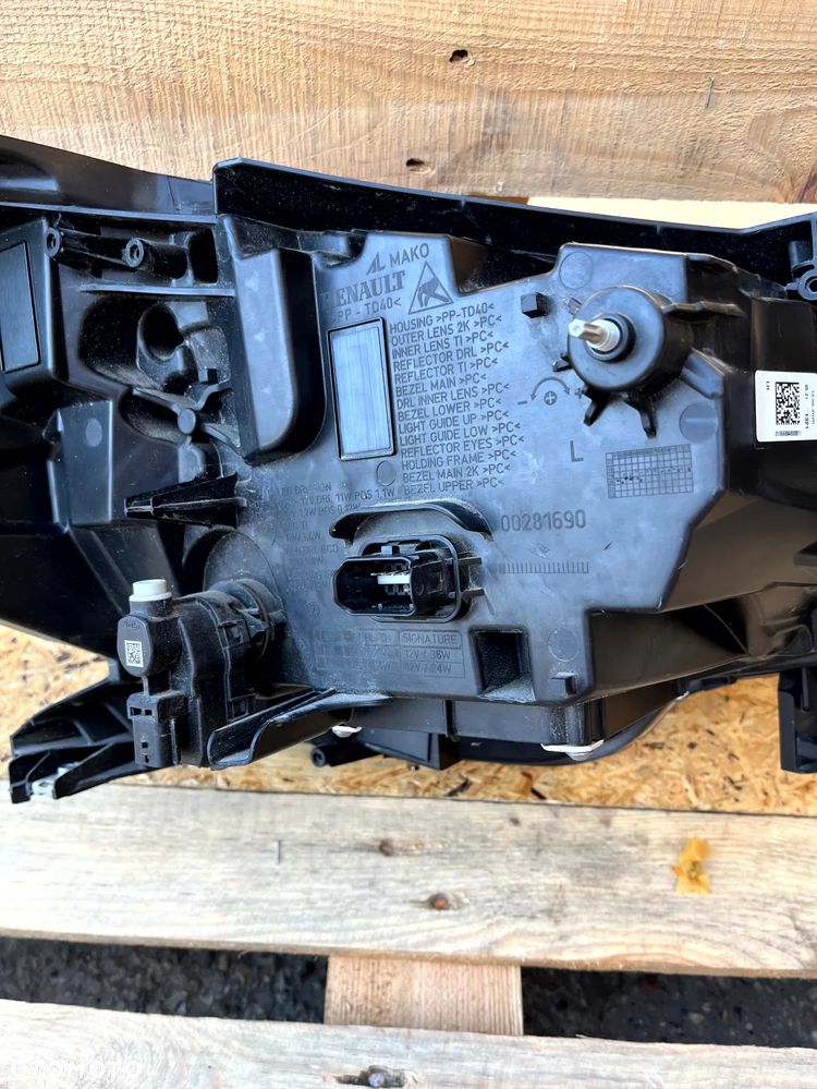 RENAULT CLIO V LAMPA LEWY PRZÓD LEWA PRZEDNIA FULL LED 1 MODUŁ JASNA LISTWA EUROPA ORYGINAŁ KOMPLETNA 260604183R - 12