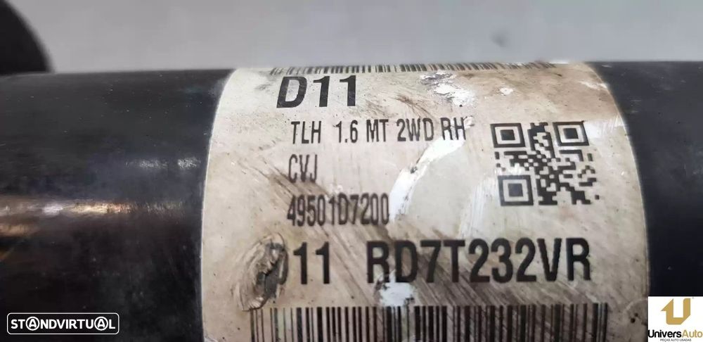 TRANSMISSÃO FRONTAL DIREITA KIA SPORTAGE 2017 -49501D7200 - 1