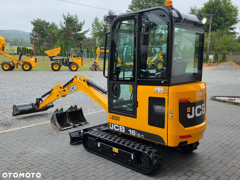 JCB JCB 16 C-1 mini koparka 3 łyżki szybkozłącze 19c1 sprowadzona 8018 serwisowana - 15