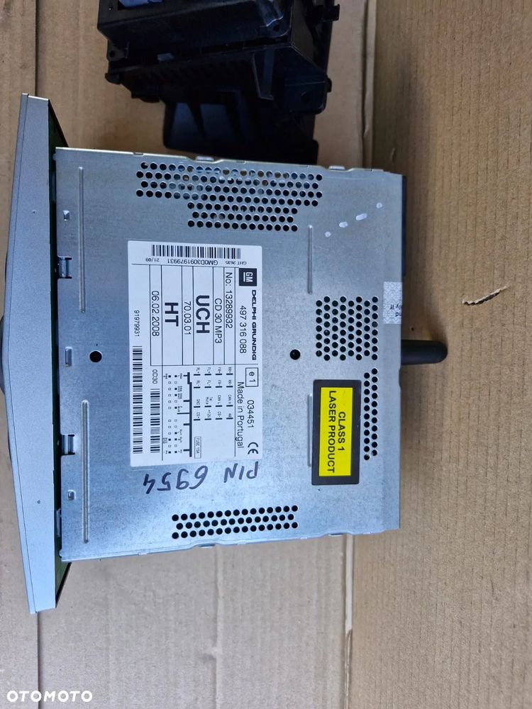 Radio Cd30 wyświetlacz Opel Astra H III Zafira B AUX PIN - 4