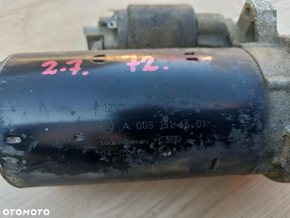 MERCEDES W209 CLK W211 LIFT W204 2.2 CDI OM646  rozrusznik A0061512501 - 6