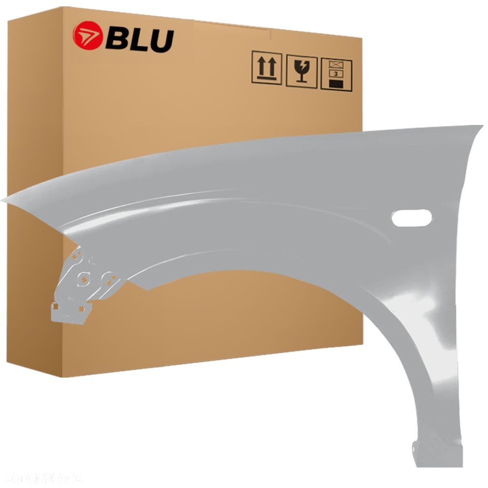 BLU Błotnik SEAT ALTEA XL LS7Y Lewy Przód Srebrny 2006-2015 ocynk GrauLuna - 1