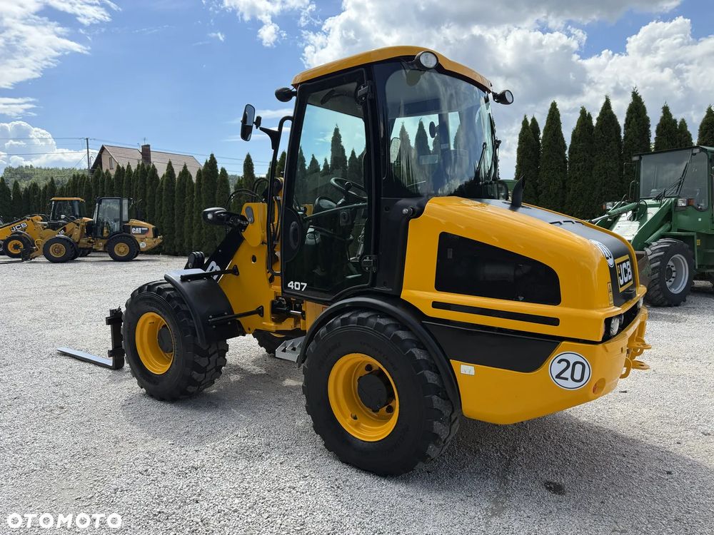JCB 407 T4 / 2019 ROK / SILNIK 4-CYL BEZ DPF I ADBLUE / PIĘKNA / ORYGINAŁ / ZADBANA / SPROWADZONA Z NIEMIEC / MAŁE GABARYTY / SILNA / 406 408 409 60 70 M 506 509 - 5
