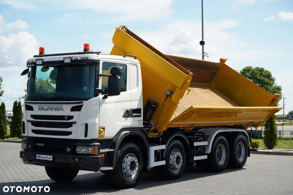 Scania G 400 / 8x4 / WYWROTKA 2 STRONNA  / HYDROBURTA /  BORDMATIC / MANUAL - 7