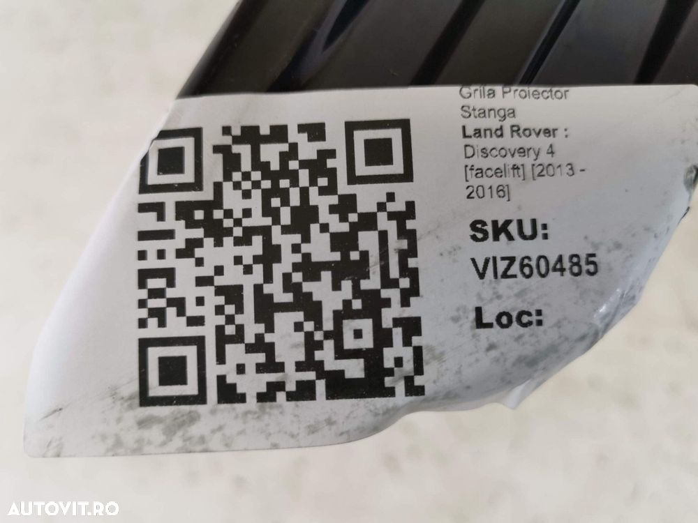 Grila Proiector Stanga Land Rover  Discovery 4 [facelift] 2013 2014 20 - 8