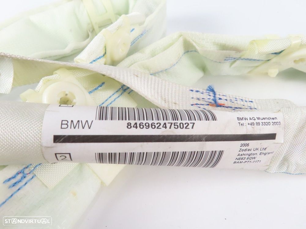 Airbag Cortina Esquerdo Usado / Original BMW 5 (E60) 72129147337 - 3