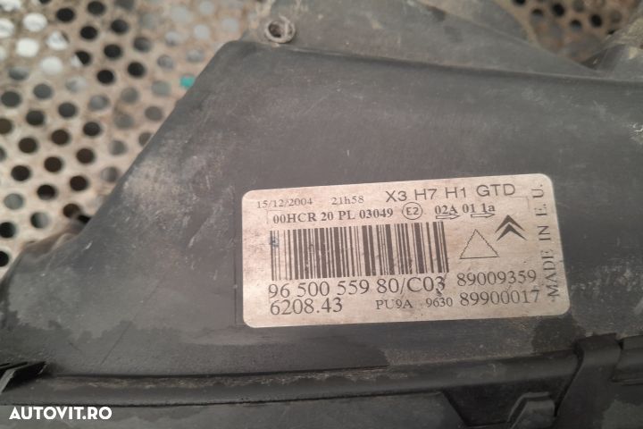 Far stanga 9650055980 Citroen C5 1 [facelift] [2004 - 2008] Liftback - 2